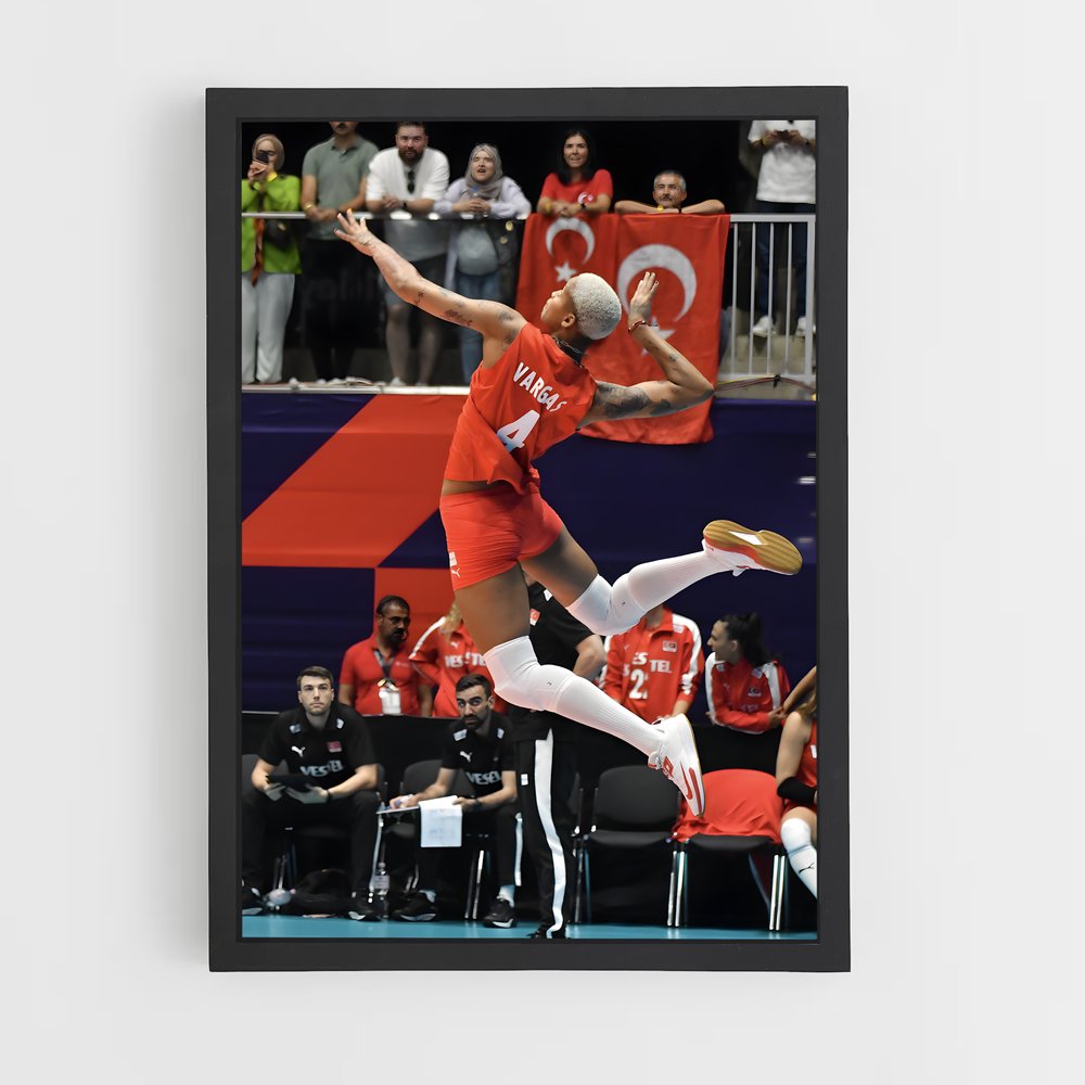 Poster Melissa vargas vivants – affiche Volleyball (vue 2)